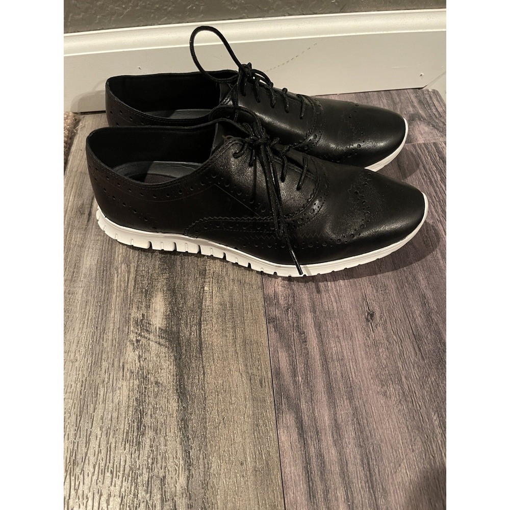 Cole Haan Zerogrand  wingtip oxford sneaker Shoes size 9 black Worn Once